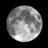 Waning Gibbous, Moon at 15 days in cycle Waning Gibbous, Moon at 15 days in cycle